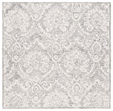 Safavieh Blossom 106 Hand Tufted Country and Floral Rug Grey / Ivory BLM106H-6SQ