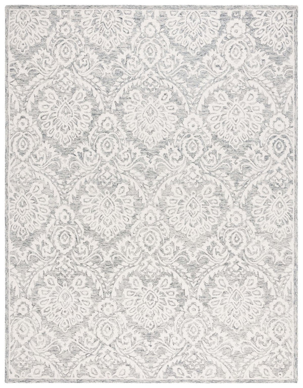 Safavieh Blossom 106 Hand Tufted Country and Floral Rug Grey / Ivory BLM106H-4