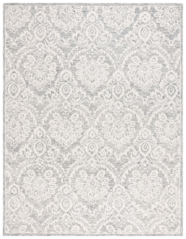 Safavieh Blossom 106 Hand Tufted Country and Floral Rug Grey / Ivory BLM106H-8