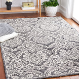 Safavieh Blossom 106 Hand Tufted Country and Floral Rug Black / Ivory BLM106Z-5