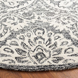 Safavieh Blossom 106 Hand Tufted Country and Floral Rug Black / Ivory BLM106Z-6R