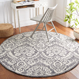 Safavieh Blossom 106 Hand Tufted Country and Floral Rug Black / Ivory BLM106Z-6R