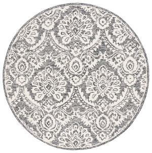 Safavieh Blossom 106 Hand Tufted Country and Floral Rug Black / Ivory BLM106Z-6R