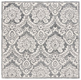 Safavieh Blossom 106 Hand Tufted Country and Floral Rug Black / Ivory BLM106Z-6SQ