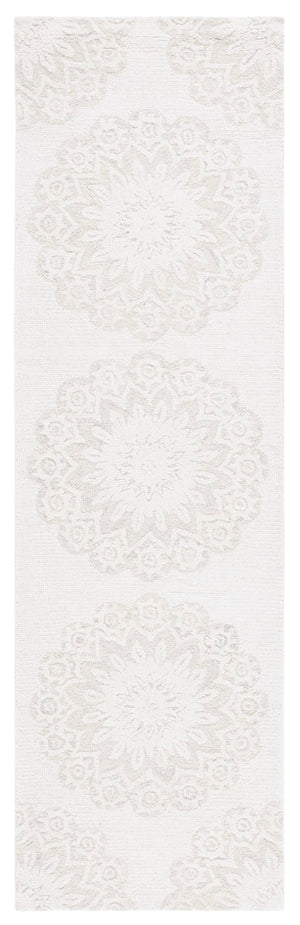 Safavieh Blossom 108 Hand Tufted Country and Floral Rug Ivory / Grey BLM108F-28