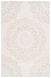 Safavieh Blossom 108 Hand Tufted Country and Floral Rug Ivory / Grey BLM108F-5