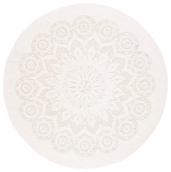 Safavieh Blossom 108 Hand Tufted Country and Floral Rug Ivory / Grey BLM108F-6R