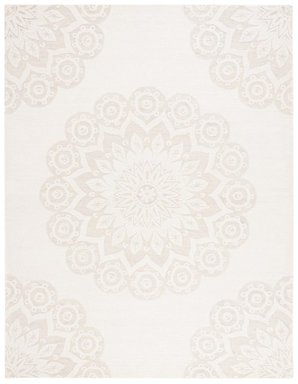Safavieh Blossom 108 Hand Tufted Country and Floral Rug Ivory / Grey BLM108F-8