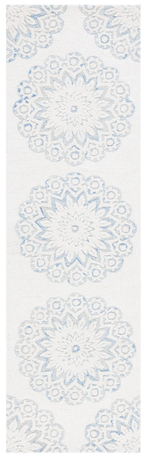 Safavieh Blossom 108 Hand Tufted Country and Floral Rug Ivory / Blue BLM108M-28