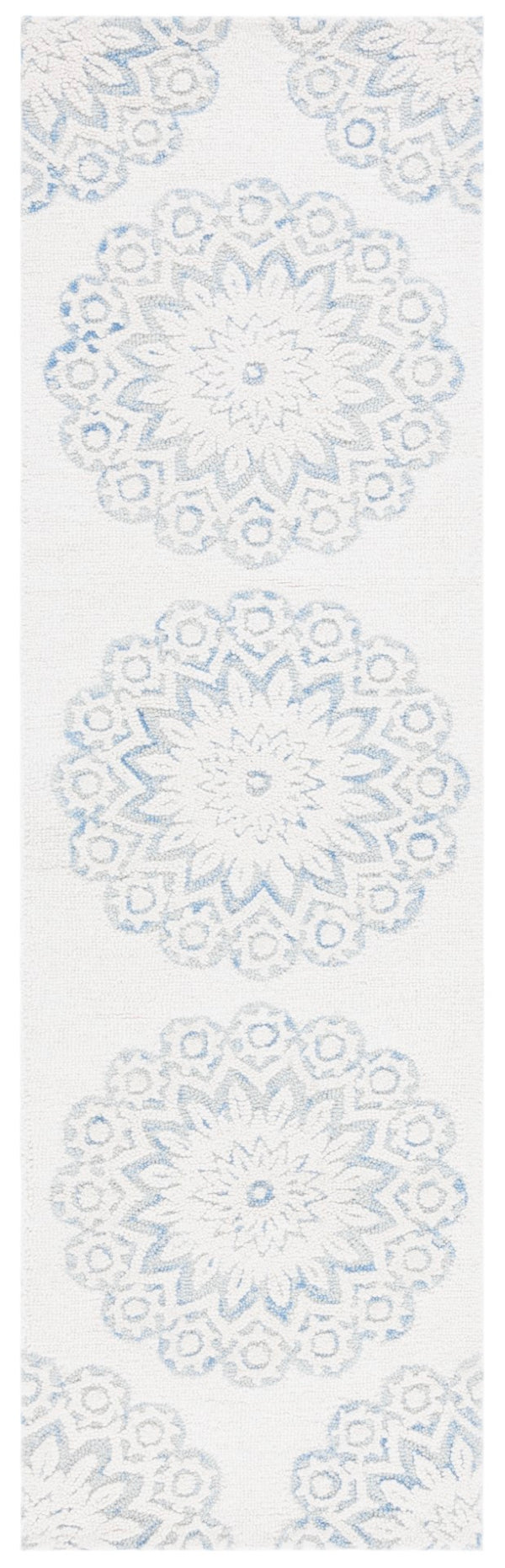 Safavieh Blossom 108 Hand Tufted Country and Floral Rug Ivory / Blue BLM108M-28