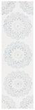 Safavieh Blossom 108 Hand Tufted Country and Floral Rug Ivory / Blue BLM108M-28
