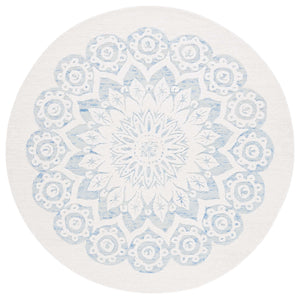 Safavieh Blossom 108 Hand Tufted Country and Floral Rug Ivory / Blue BLM108M-6R