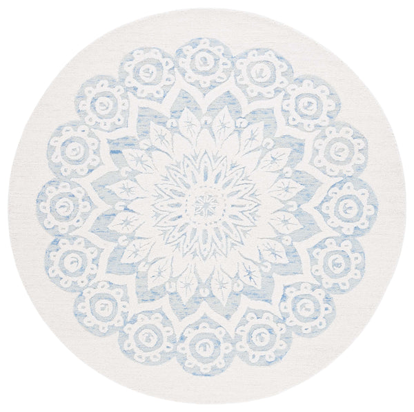 Safavieh Blossom 108 Hand Tufted Country and Floral Rug Ivory / Blue BLM108M-6R