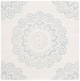 Safavieh Blossom 108 Hand Tufted Country and Floral Rug Ivory / Blue BLM108M-6SQ