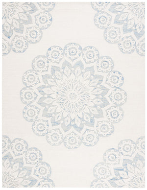 Safavieh Blossom 108 Hand Tufted Country and Floral Rug Ivory / Blue BLM108M-8