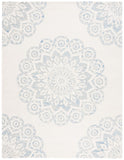 Safavieh Blossom 108 Hand Tufted Country and Floral Rug Ivory / Blue BLM108M-8