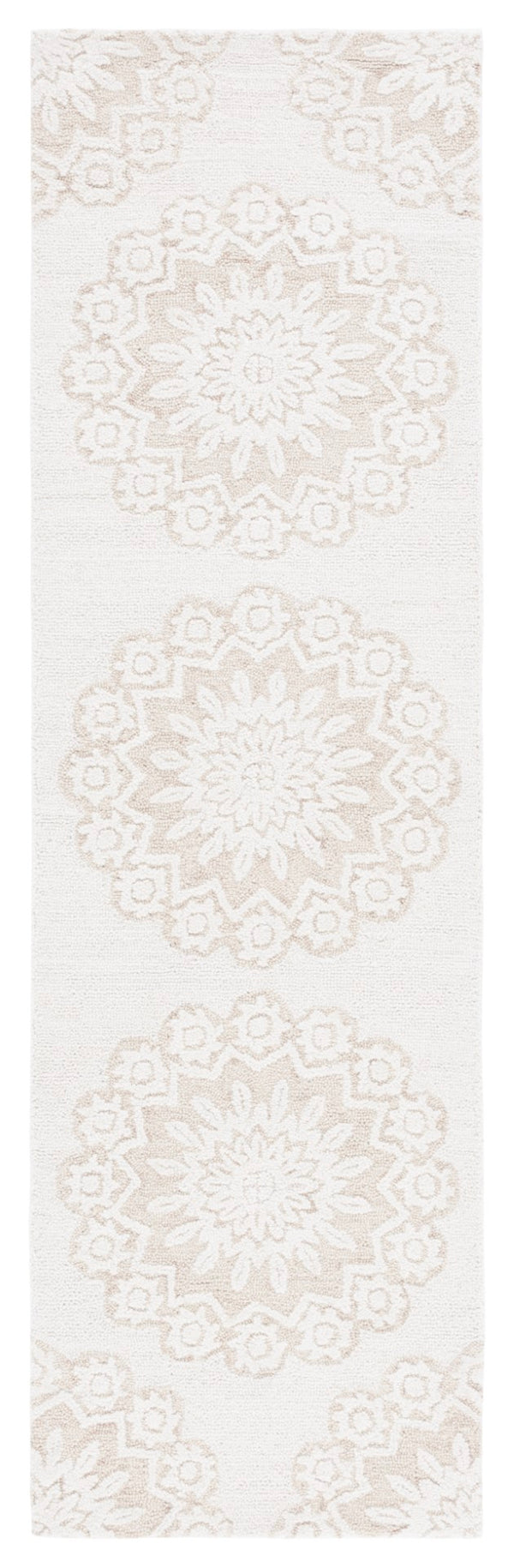 Safavieh Blossom 108 Hand Tufted Country and Floral Rug Ivory / Light Brown BLM108T-28