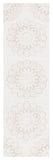 Safavieh Blossom 108 Hand Tufted Country and Floral Rug Ivory / Light Brown BLM108T-28