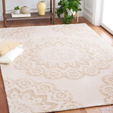 Safavieh Blossom 108 Hand Tufted Country and Floral Rug Ivory / Light Brown BLM108T-5
