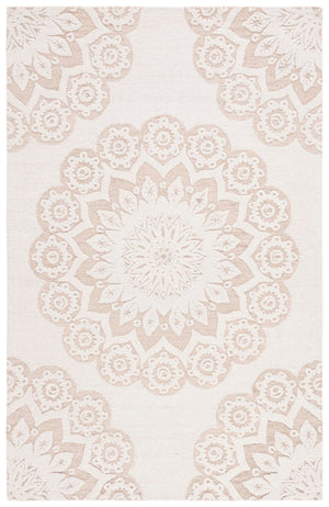 Safavieh Blossom 108 Hand Tufted Country and Floral Rug Ivory / Light Brown BLM108T-5