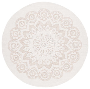 Safavieh Blossom 108 Hand Tufted Country and Floral Rug Ivory / Light Brown BLM108T-6R