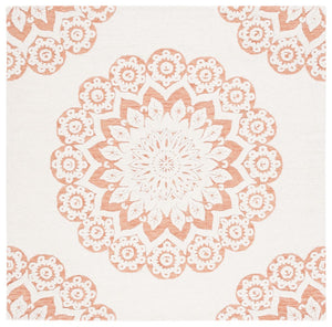 Safavieh Blossom 108 Hand Tufted Country and Floral Rug Ivory / Pink BLM108U-6SQ