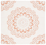 Safavieh Blossom 108 Hand Tufted Country and Floral Rug Ivory / Pink BLM108U-6SQ