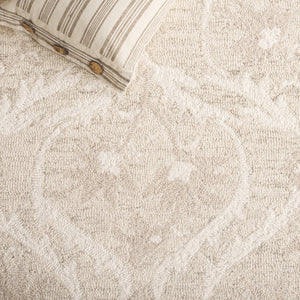 Safavieh Blossom 116b Beige Ivory Beige ,Ivory 85% Wool,15% Cotton Blm116b-9