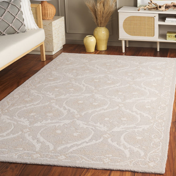 Safavieh Blossom 116h Silver Ivory Silver ,Ivory 85% Wool,15% Cotton Blm116h-5