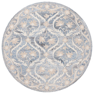 Safavieh Blossom 116m Blue Ivory Blue ,Ivory 85% Wool,15% Cotton Blm116m-9