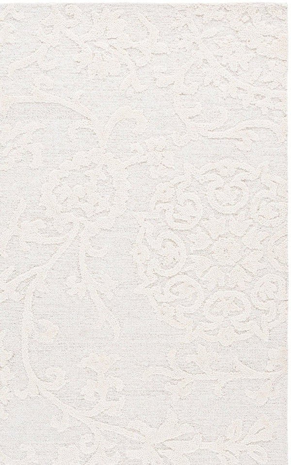Safavieh Blossom Hand Tufted Wool Area Rug Traditional Ivory Pattern for Living or Dining Rooms BLM401D-6