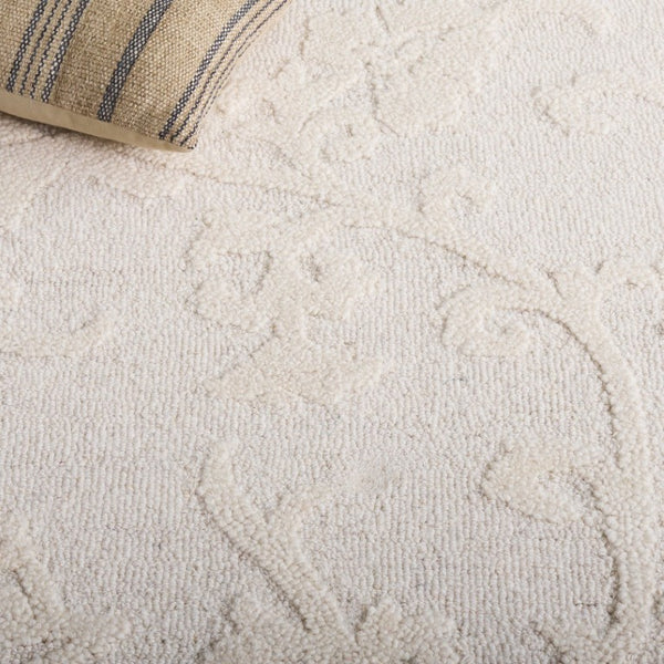 Safavieh Blossom Hand Tufted Wool Area Rug Ivory Traditional Living Room Plush Pile BLM401D-8