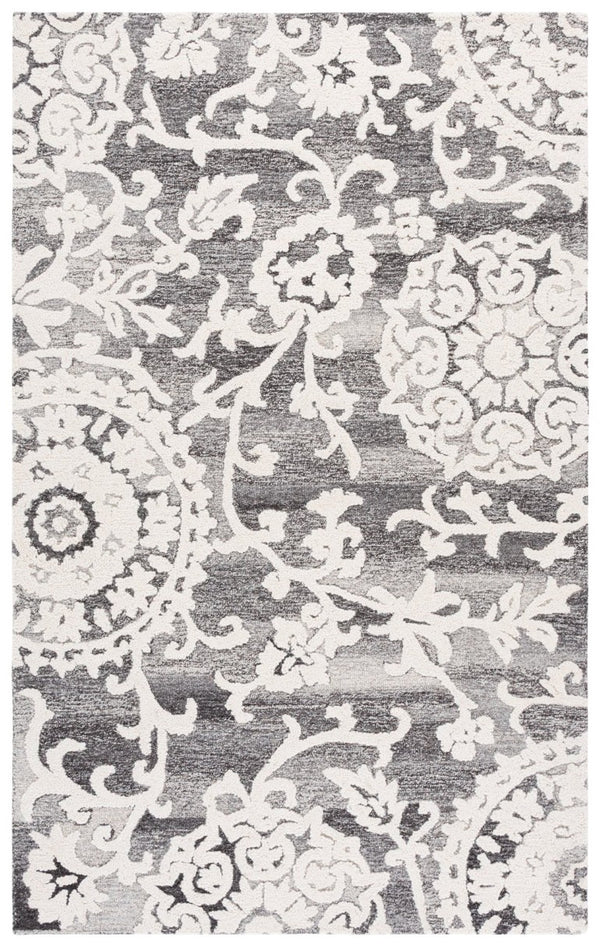 Safavieh Blossom Hand Tufted Wool Area Rug Neutral Grey Ivory Traditional Living Room Accent BLM401F-5