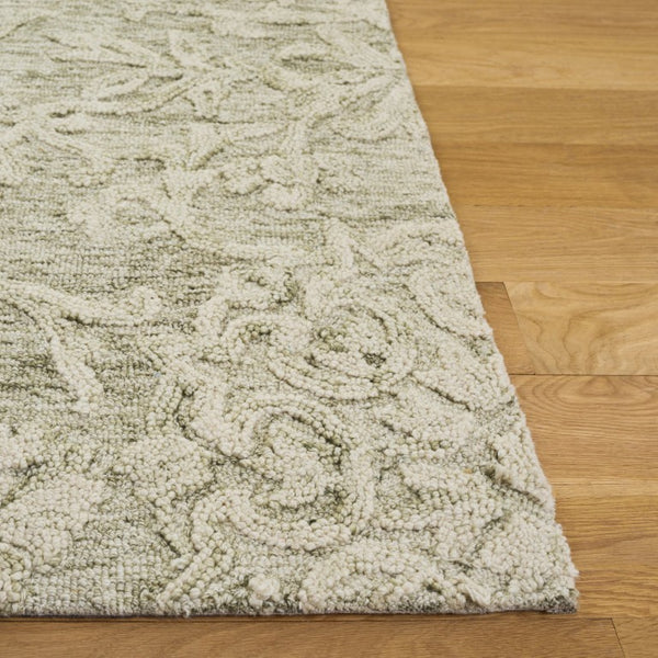 Safavieh Blossom Hand Tufted Wool Area Rug Sage Ivory Traditional Weave for Living Room BLM401W-5