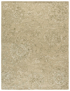 Safavieh Blossom Hand Tufted Wool Area Rug Solid Sage Ivory Plush Pile Living Room Accent BLM401W-8