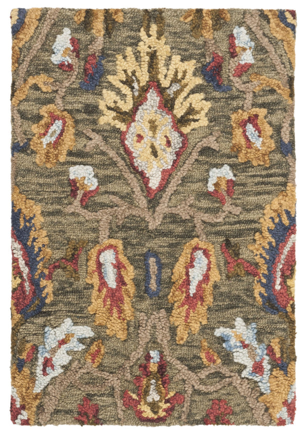 Safavieh Blossom Artisan-crafted Wool Area Rug – Timeless Elegance With Lush Floral Patterns For Your Home Green ,Multi Wool Blm402b-1218