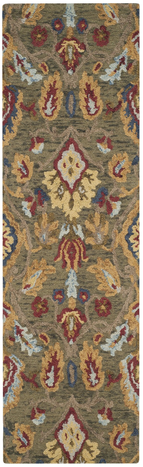 Safavieh Blossom Artisan-crafted Wool Area Rug – Timeless Elegance With Lush Floral Patterns For Your Home Green ,Multi Wool Blm402b-1218