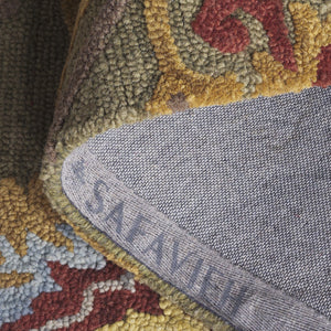 Safavieh Blossom Artisan-crafted Wool Area Rug – Timeless Elegance With Lush Floral Patterns For Your Home Green ,Multi Wool Blm402b-1218