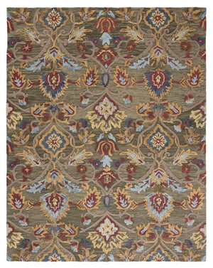 Safavieh Blossom Artisan-crafted Wool Area Rug – Timeless Elegance With Lush Floral Patterns For Your Home Green ,Multi Wool Blm402b-1218