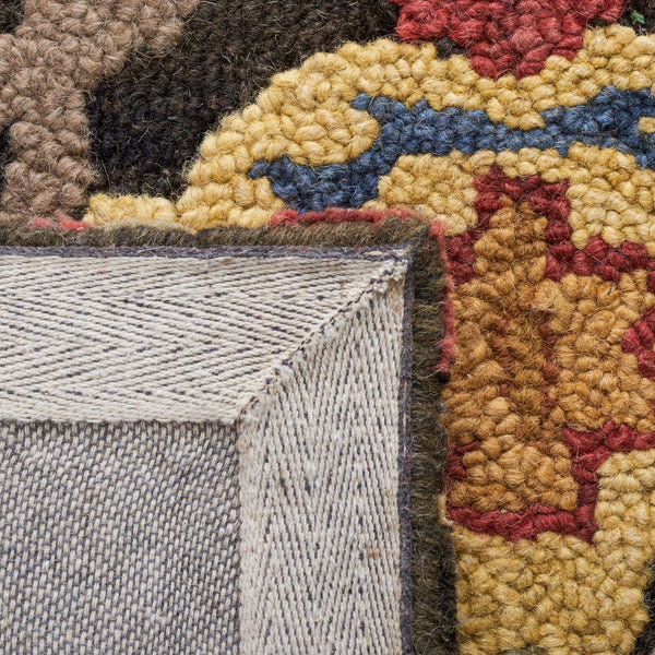 Safavieh Blossom Artisan-crafted Wool Area Rug – Timeless Elegance With Lush Floral Patterns For Your Home Charcoal ,Multi Wool Blm402h-220