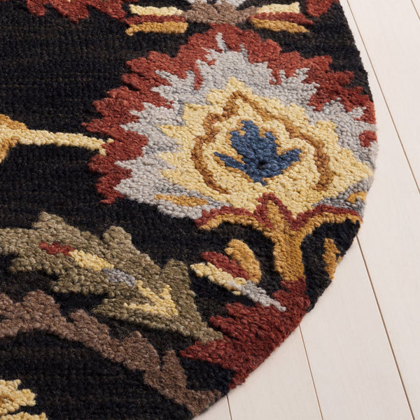 Safavieh Blossom Artisan-crafted Wool Area Rug – Timeless Elegance With Lush Floral Patterns For Your Home Charcoal ,Multi Wool Blm402h-220