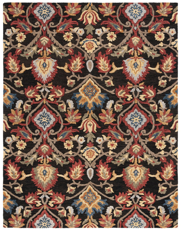 Safavieh Blossom Artisan-crafted Wool Area Rug – Timeless Elegance With Lush Floral Patterns For Your Home Charcoal ,Multi Wool Blm402h-220