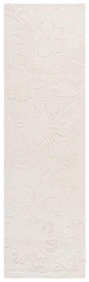Safavieh Blossom Ivory Floral Runner Rug — Hand-Tufted Wool-Cotton Low-Pile Hallway Accent, Durable Elegance 2'-3" x 8'-0" BLM404A-28
