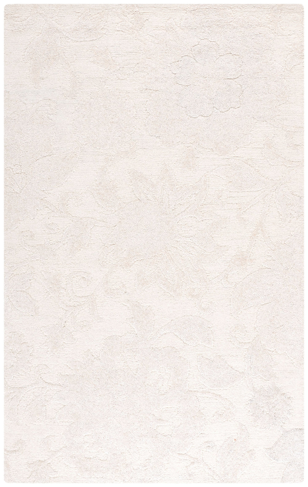 Safavieh Blossom Ivory Floral Runner Rug — Hand-Tufted Wool-Cotton Low-Pile Hallway Accent, Durable Elegance 2'-3" x 8'-0" BLM404A-28