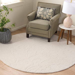 Safavieh Blossom Ivory Floral Runner Rug — Hand-Tufted Wool-Cotton Low-Pile Hallway Accent, Durable Elegance 2'-3" x 8'-0" BLM404A-28
