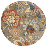 Safavieh Blossom 404 Hand Tufted Floral Rug Green / Red BLM404Y-6R