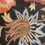 Safavieh Blossom 404 Hand Tufted Floral Rug Black / Yellow BLM404Z-5