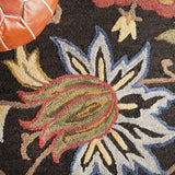 Safavieh Blossom 404 Hand Tufted Floral Rug Black / Yellow BLM404Z-8