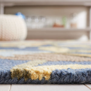 Safavieh Blossom 405 Hand Tufted Floral Rug Navy / Red BLM405N-8