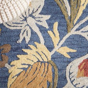 Safavieh Blossom 405 Hand Tufted Floral Rug Navy / Red BLM405N-8